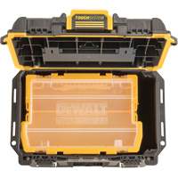 Boîte &agrave; outils compacte et profonde ToughSystem 2.0, 10" x 15-7/20" x 13-4/5", Noir/Jaune Mukwa Safety Services