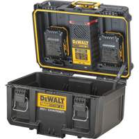 Chargeur 20V &agrave; deux ports ToughSystem 2.0, 14" x 15" x 9", Noir/Jaune Mukwa Safety Services