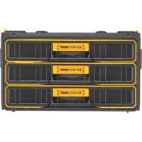 Unit&eacute; &agrave; trois tiroirs ToughSystem 2.0, 21-4/5" x 12-3/10" x 12-3/5", Noir/Jaune Mukwa Safety Services