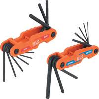 Jeu de cl&eacute;s hexagonales pliant et compact, 17 mcx, M&eacute;trique & imp&eacute;rial Mukwa Safety Services