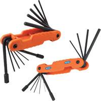 Pro Folding Hex Key Set, 21 Pcs., Metric & Imperial Mukwa Safety Services