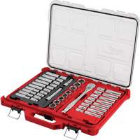 Jeu de cliquets et rochets avec organisateur &agrave; profil bas PACKOUT, 47 Mcx, Prise de 1/2", Profond Mukwa Safety Services