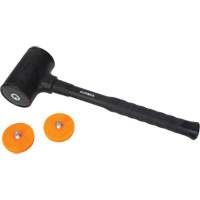Dead Blow Hammer, 45 oz. Head Weight, Polyurethane Face, Fibreglass Handle, 13" L Mukwa Safety Services