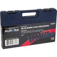 Jeu de douilles SAE, 19 Mcx, Chocs, Prise de 1/2", Profond Mukwa Safety Services