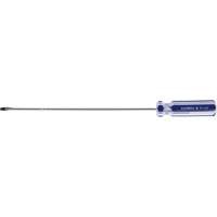 Blue Transparent Striped Slotted Screwdriver, 1/8" Tip, Round, Plastic Handle Mukwa Safety Services