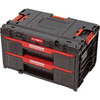 Boîte &agrave; outils &agrave; 2 tiroirs Arx, 23-1/10" x 15" x 13-2/5', Noir Mukwa Safety Services
