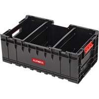 Arx Tool Crate with Dividers, 22-7/10" x 14-1/10" x 9-3/10", Black Mukwa Safety Services