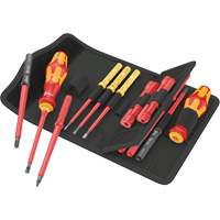 Jeu de tournevis isol&eacute;s pour vis fendues, 1000 V, 18 Mcx Mukwa Safety Services