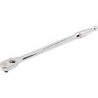 120XP Full Polish Chrome Extra Long Handle Teardrop Ratchet, 1/4" Drive, Ergonomic Handle Mukwa Safety Services