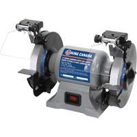 Bench Grinder with LED Lights, 6" Wheel Diameter, 3450 RPM Mukwa Safety Services