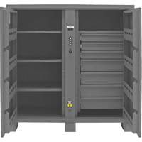 Jobsite Storage Cabinet, Steel, 59 Cubic Feet, Grey Mukwa Safety Services
