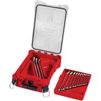 SAE Wrench Set with PackOut Compact Organizer, Combination, 15 Pieces, Imperial Mukwa Safety Services