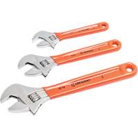 Cushion Grip Wrench Set, Adjustable, 3 Pieces Mukwa Safety Services