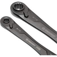 X6 4-in-1 Black Oxide Spline Ratcheting SAE Wrench Set, 2 Pieces, Imperial Mukwa Safety Services