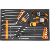6-Point Combination Wrench and Hex Key Set in Foam Storage Tray Mukwa Safety Services