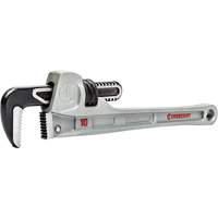 Slim Jaw Pipe Wrench, 1-9/10" Jaw Capacity, 10" Long, Powder Coated Finish, None Handle Mukwa Safety Services