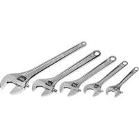 Chrome Wrench Set, Adjustable, 5 Pieces, Imperial and Metric Mukwa Safety Services