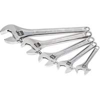 Chrome Wrench Set, Adjustable, 5 Pieces, Imperial and Metric Mukwa Safety Services