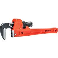 SLIM JAW Pipe Wrench, 1-9/10" Jaw Capacity, 10" Long, Powder Coated Finish, Non-Ergonomic Handle Mukwa Safety Services