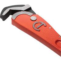 Self-Adjusting Pipe Wrench, 1-1/2" Jaw Capacity, 12" Long, Powder Coated Finish, Non-Ergonomic Handle Mukwa Safety Services