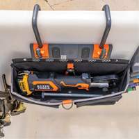 Bucket Work CentreS-Hook Large Pouch Module, Nylon, 3 Pockets, Black/Orange Mukwa Safety Services