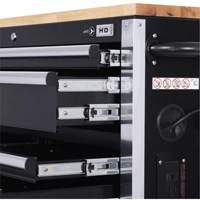 HDRC5212 Armoire mobile de s&eacute;rie HD, 12 tiroirs, 51-1/4" la x 21" p x 40-3/10" h, Noir Mukwa Safety Services