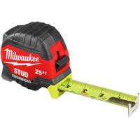 Stud Tape Measure with Engineer's Scale, 1-5/16" x 25' Mukwa Safety Services