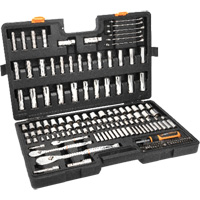 1/4", 3/8”, & 1/2" Drive 90T SAE/MM Mechanics Hand Tool Set Mukwa Safety Services