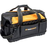 Sac &agrave; outils de 20" pour les professionnels, Nylon, 33 pochettes, Noir/Orange Mukwa Safety Services