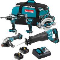 18V LXT Brushless 5 Tool Combo Kit, Lithium-Ion, 18 V Mukwa Safety Services