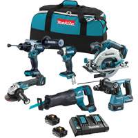 LXT Brushless 6 Tool Combo Kit, Lithium-Ion, 18 V Mukwa Safety Services