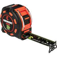 SHOCKFORCE NITE EYE Tape Measure, 1-1/4" x 25', Imperial Graduations Mukwa Safety Services