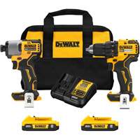 Brushless Cordless Drill/Driver & Impact Driver Combo Kit, Lithium-Ion, 20 V Mukwa Safety Services