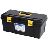 Coffre &agrave; outils portatif en plastique JPTB-22, 22" la x 10-1/4" p x 9-1/2" h, Noir Mukwa Safety Services