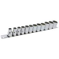SS3812M-12 12-Point Metric Socket Set, 12 Pcs, 3/8" Drive Size Mukwa Safety Services