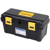 Coffre &agrave; outils portatif en plastique JPTB-16, 16" la x 8" p x 7-1/2" h, Noir Mukwa Safety Services