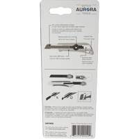 Couteau professionnel de 18 mm avec verrouillage &agrave; cliquet, Acier inoxydable, Robuste, Prise en Plastique Mukwa Safety Services
