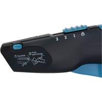 Couteau de s&eacute;curit&eacute; r&eacute;tractable , Acier inoxydable, Robuste, Prise en Plastique/Aluminium Mukwa Safety Services