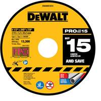 Meule &agrave; tronçonner pour meuleuse angulaire, 4-1/2" x 0,045", Arbre de 7/8", Type 1, Oxyde d'aluminium Mukwa Safety Services