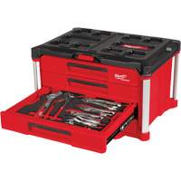 64-Piece Hand Tool Set with PACKOUT 4 Drawer Tool Box, 16-3/10" x 22-1/5" x 14-3/10", Black/Red Mukwa Safety Services