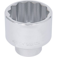 Douille chrom&eacute;e, 50 mm, Prise 1", 12 pans Mukwa Safety Services