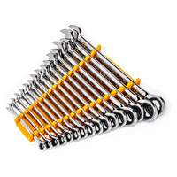 90-Tooth 12 Point Wrench Set, Ratcheting Combination, 16 Pieces, Metric Mukwa Safety Services