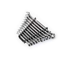 90-Tooth 12 Point SAE Wrench Set, Flex Head/Ratcheting Combination, 10 Pieces, Imperial Mukwa Safety Services