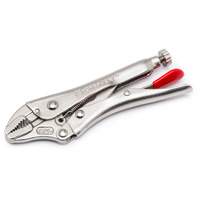 Locking Pliers with Wire Cutter, 7" Length, Curved Jaw Mukwa Safety Services