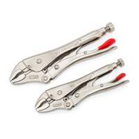 Curved Jaw Locking Pliers with Wire Cutter Set, 2 Pieces Mukwa Safety Services