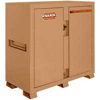Model 99 Jobsite Cabinet with Double Doors & 2 Padlocks, Steel, 59.4 Cubic Feet, Tan Mukwa Safety Services