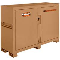 Model 129 Bin Storage Cabinet with Padlock, Steel, 48 Cubic Feet, Tan Mukwa Safety Services