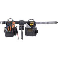 Ensemble de tabliers robustes Phantom 4 morceaux, Cuir, Noir Mukwa Safety Services