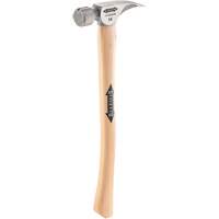 Marteau &agrave; face en titane frais&eacute;e avec manche incurv&eacute; en noyer, 14 oz, Prise en Bois, 18" lo Mukwa Safety Services