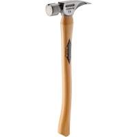 Marteau &agrave; face lisse en titane avec manche incurv&eacute; en noyer, 14 oz, Prise en Bois, 18" lo Mukwa Safety Services